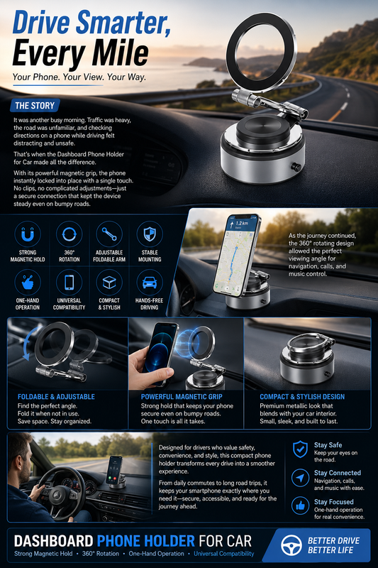 Dashboard Phone Holder for Car