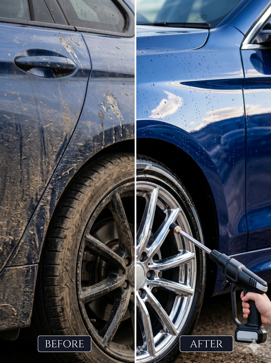 High Pressure Water Cleaning Gun – Cordless Car Wash Pressure Washer 300W 30 Bar
