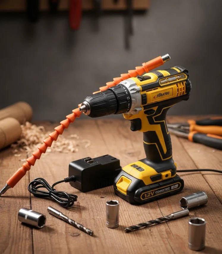 Drill kit contents spread