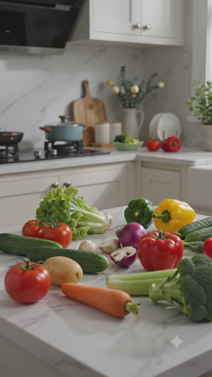 ONCE FOR ALL vegetable chopper one click disassembly BPA free dishwasher safe easy to clean